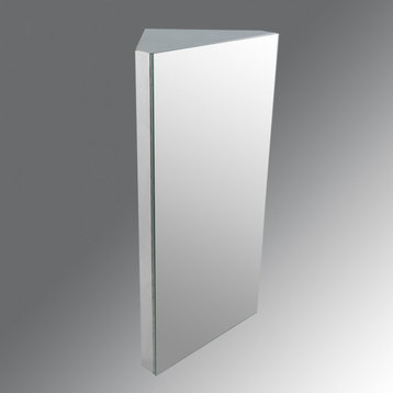 Stainless Steel Surface Wall Mount Medicine Cabinet Infinity Corner with Mirror