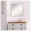 Svelte Silver Beveled Wood Wall Mirror 21.5 x 21.5 in.