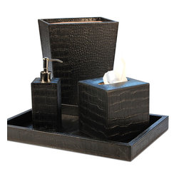 Verona Saddle Black Bathroom Set - Products