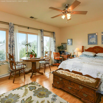 New Wood Windows in Charming Bedroom - Renewal by Andersen San Francisco Bay Are