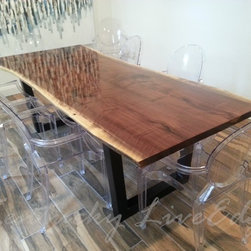 Live Edge Walnut Conference Table - Desks And Hutches