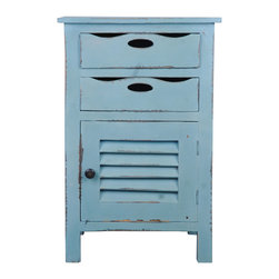 Sunset Trading Cottage Beach Blue Accent Table - Side Tables And End Tables