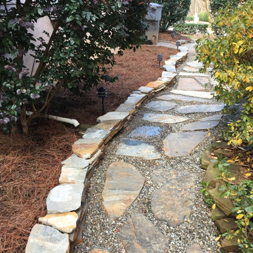 Paver & Flagstone Pathway to Back Yard