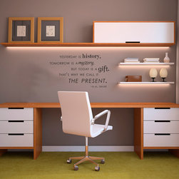 Yesterday Tomorrow Today Quote - Wall Decals