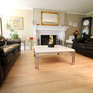 Natural water-based finished on red oak floor!