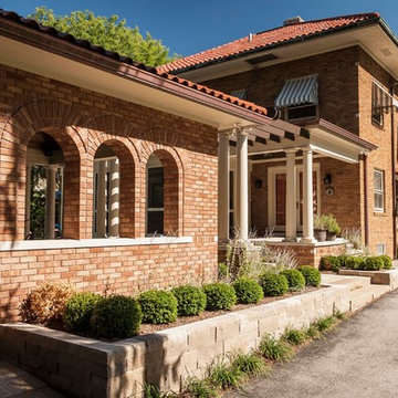Tuscan Style Outside Kitchen Living