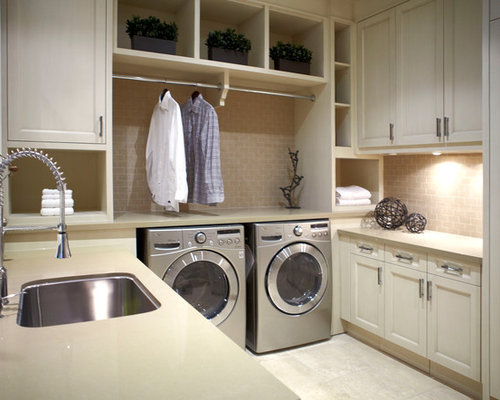 430 Traditional U-Shaped Laundry Room Design Ideas & Remodel Pictures ...