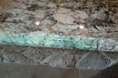 Blue Green Stain on Granite Counter top