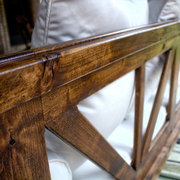 Outdoor Custom Twin or Crib Mattress Bed Porch Swing Daybeds