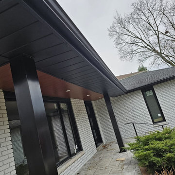 Siding Installation - Vinyl Board and Batten in Custom Paint