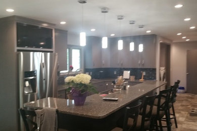Example of a transitional kitchen design in Other