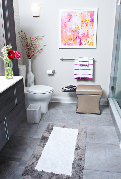 Bathroom Storage Ottoman Rispa