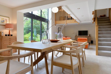 Design ideas for a contemporary dining room in Other.