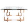 Corset Coffee Table, Clear Glass, 54"W (DC2021 3MTJT)