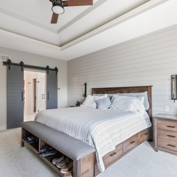 Transistional Primary Suite (bed, bath, closet) + Hall Bath + Laundry Parkville
