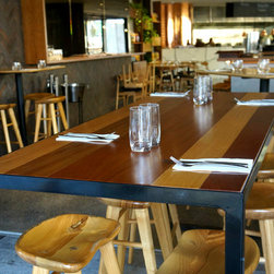 Recycled timber table top - Outdoor Dining Tables