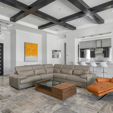 Transitional Custom Home on Lake Clarice in Windermere