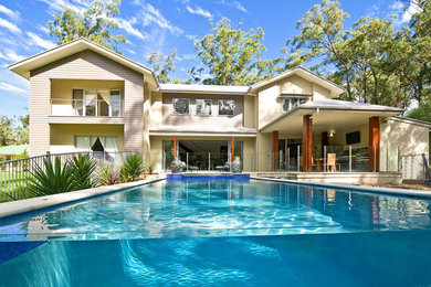 Photo of a modern pool in Brisbane.