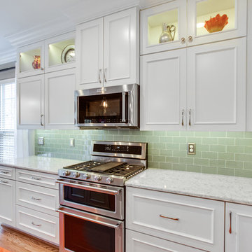 Transitional Two-Finish Kitchen Remodel Frederick, MD