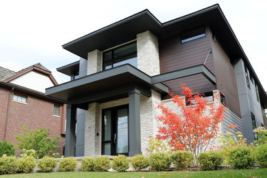 Trendy exterior home photo in Detroit