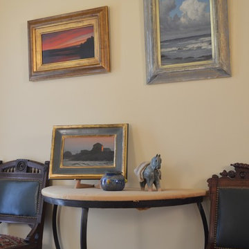 hand made artisan frames for 3 paintings by Pete