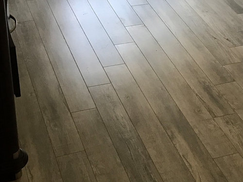 Laminate Floors Just Installed But, Random Hardwood Floor Pattern