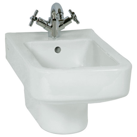 High-end Contemporary Square Ceramic Wall Hung Bidet