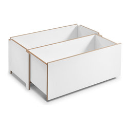 HARRY stackable shelving, shelf with 1 drawer 43,5 cm - Shelving