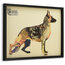 German Shepherd Dog Dimensional Handmade Collage Wall Art Framed Under ...