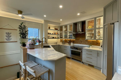 Eclectic kitchen photo in Boston
