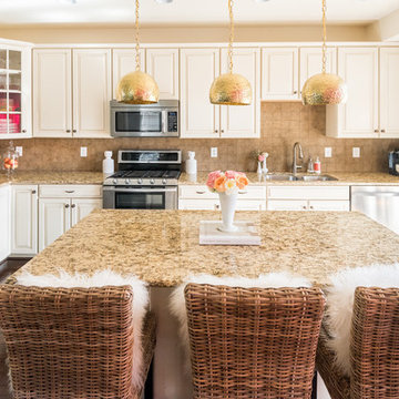 Stylish Santa Cecilia Granite Countertops At West Broad Village in Richmond, VA