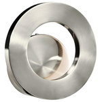 Elan Lighting - Elan Lighting 83272 Fornello - 9" 16W 144 LED Wall Sconce - With Fornello, we offer rings that are modern in scale, yet deliver light almost by magic. LEDs are hidden within the fixture, creating an invisible light source that fills an area with light in enchanting ways. Brushed nickel and white and black sand-textured finishes give each piece a soft effect.  Dimable: TRUE  Color Temperature: 3  Lumens: 375.3  Driver/  Transformer: Dimmable,Class 2 DriverFornello 9" 16W 144 LED Wall Sconce Brushed Aluminum *UL Approved: YES *Energy Star Qualified: n/a  *ADA Certified: n/a  *Number of Lights: Lamp: 144-*Wattage:16w LED bulb(s) *Bulb Included:Yes *Bulb Type:LED *Finish Type:Brushed Aluminum