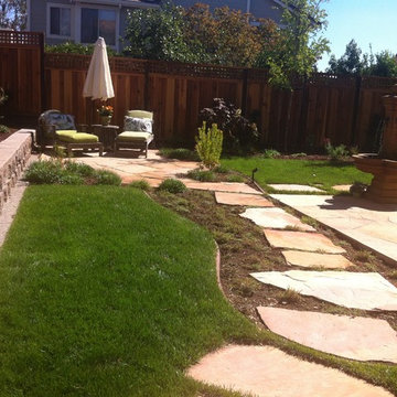 Private garden from Lawn Reduction