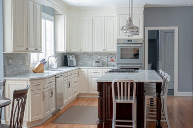 Kitchen Remodeling with creamy white cabinets