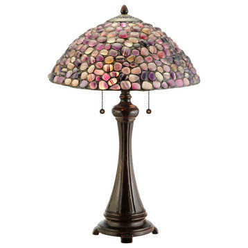 25H Agata Purple Table Lamp