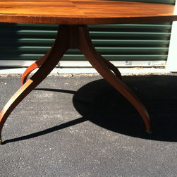 Vintage Art Deco Oval Table-1920s - Dining Tables