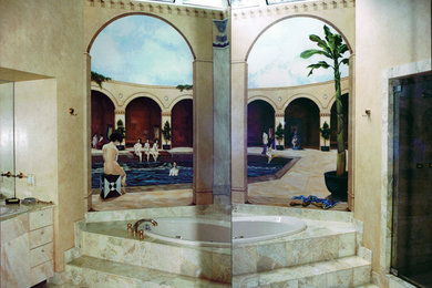 Inspiration for a mediterranean bathroom remodel in DC Metro