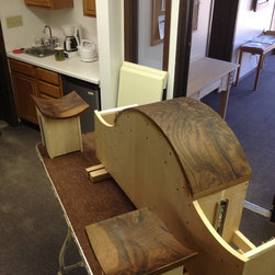 Wave Front Walnut Vanity - Bathroom Vanities And Sink Consoles