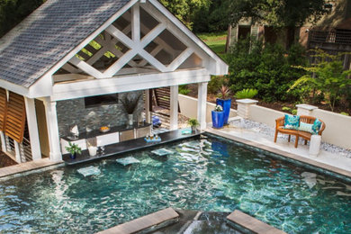 Transitional pool photo in Other