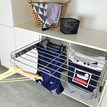 TANSEL Laundry Pull Out Drying Rack