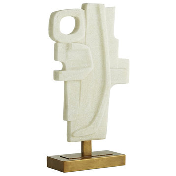 Martin Sculpture, Faux Marble, Antique Brass, 10.5"W (9545 3FM96)