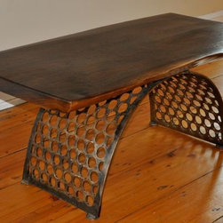 Live Edge Walnut Cocktail Table - Coffee Tables