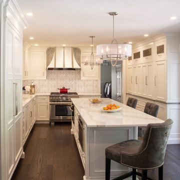 White Transitional Kitchen - Doylestown