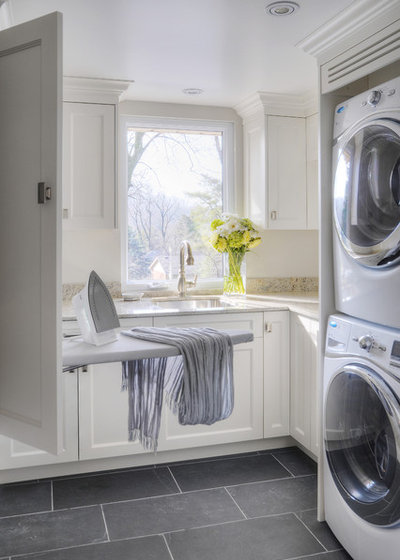 Transitional Laundry Room by Braam's Custom Cabinets