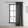 Slate Gray Heavy FauxLinen Curtain Single Panel, 50"x108"
