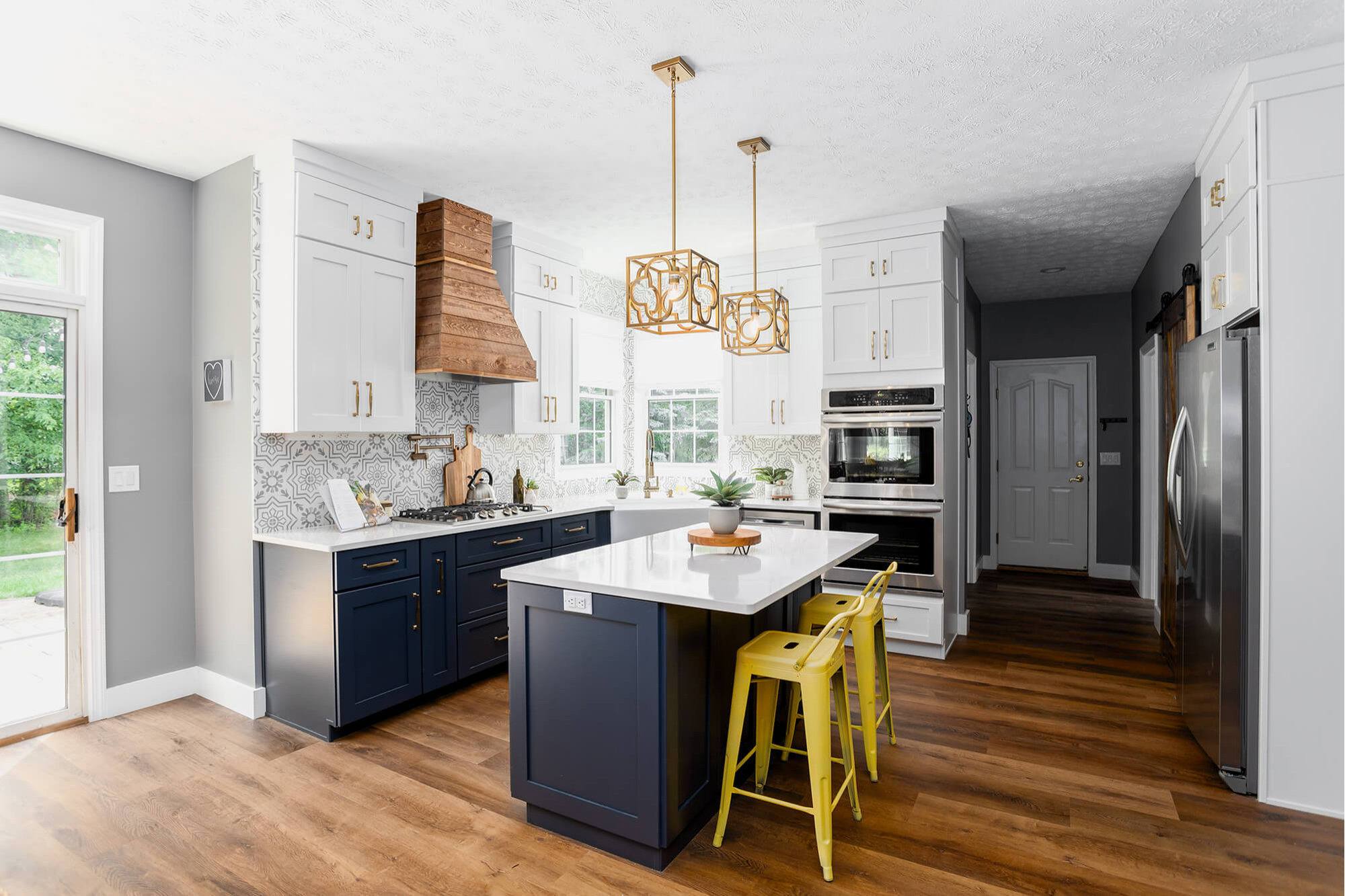 Castlewood Rustic Shiplap Chimney Range Hood - Brown, 30" (31" W/Trim), No Ventilator or Liner