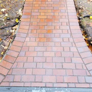 Brick paver walkway