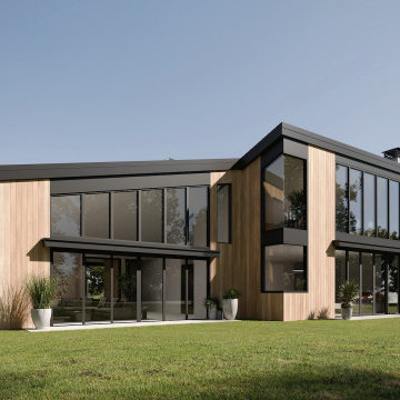 Exterior Visualization of a Residence in Pebble Beach, California