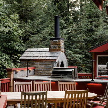 Outdoor Pizza Oven and Kitchen Addition