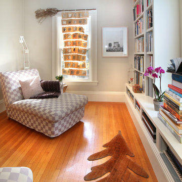 Suburban Zen Library + Family Room